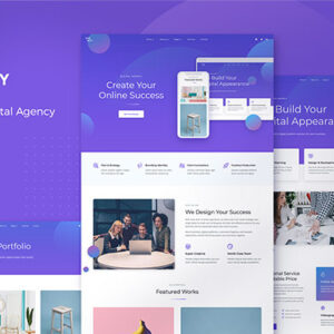 The Elementor Template Kit for Creative Digital Agencies, AHENCY