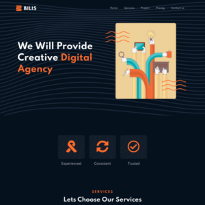 Bilis Blaze-Ignite Your Agency's Presence with Elementor Landing Blocks